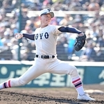壱岐－東洋大姫路　２回から登板した東洋大姫路の木下（撮影・大田将之）