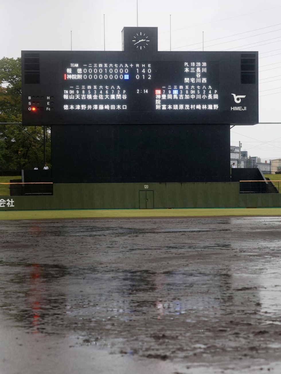 9回1死一塁で水入り、継続試合に受け止め分かれる 秋季県高校野球|高校