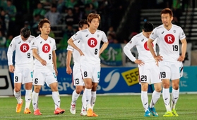 湘南と引き分けに終わった神戸イレブン＝６日、ＢＭＷスタジアム