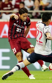 リーグ戦初ゴールを目指すＦＷ田中順＝５月２０日、ノエビアスタジアム神戸