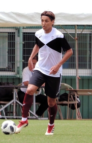 Ｊ１神戸に新加入したＤＦ大崎。ボール扱いのうまさを随所に見せつけた