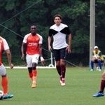 Ｊ１神戸に新加入したＤＦ大崎。デビュー戦で無難な動きを見せた