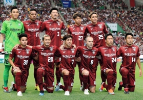 神戸のスターティングメンバー＝撮影・斎藤雅志