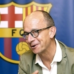 「神戸はバルセロナの街に似て魅力的だ」と語るバルセロナのジョルディ・カルドネル副会長＝神戸市中央区（撮影・辰巳直之）