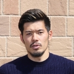 神戸から日本代表に選出され、報道陣に対応する山口（撮影・吉田敦史）