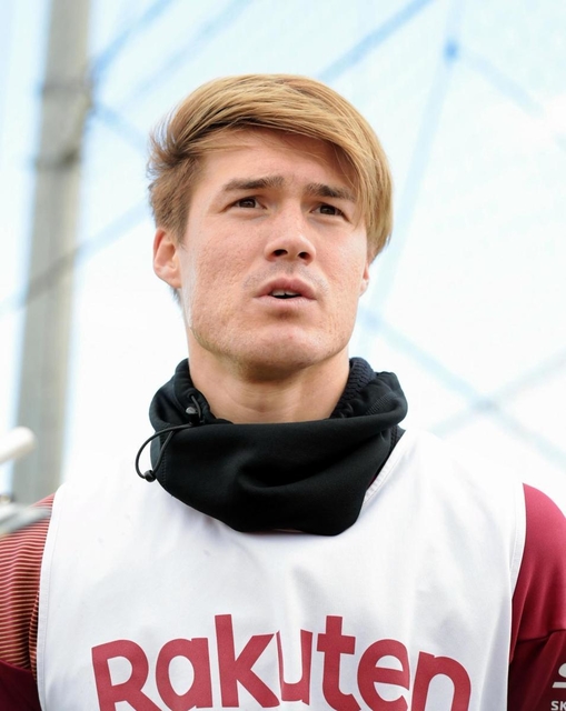 Ｊ１神戸の酒井高徳（２０２０年１月撮影）