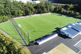 ヴィッセル神戸ジュニアユースが西播磨の拠点にするダイセル播磨光都第３サッカー場＝上郡町光都３（播磨高原広域事務組合提供）