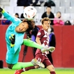 昨年２月のアジア・チャンピオンズリーグ初戦でハットトリックを達成した神戸の小川。後になって相手のジョホール・ダルル・タクジムが棄権したため、無効試合となったが、鮮烈な印象を残した＝ノエビアスタジアム神戸（撮影・鈴木雅之）