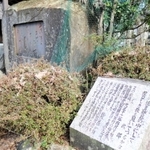 有島武郎の碑＝豊岡市城崎町湯島