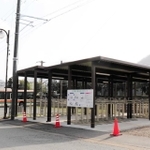 ＪＲ八鹿駅前に整備された駐輪場＝養父市八鹿町八鹿