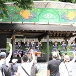 ミュージシャンたちが熱演を繰り広げたステージ＝香美町村岡区大笹