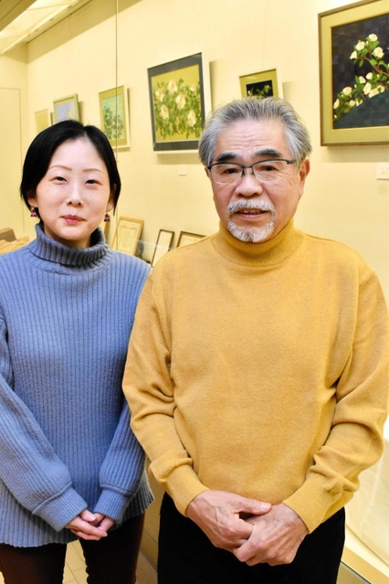 神谷勝さん（右）と友井田千穂さん（左）＝豊岡市城崎町湯島