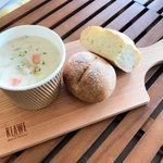 「ヅッカ」の「パン・スープセット」（ハチ北観光協会提供）＝香美町村岡区大笹