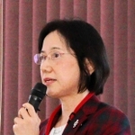 講演する森康子・神戸大大学院医学研究科付属感染症センター臨床ウイルス学分野教授