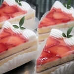 夏イチゴを使ったケーキ