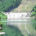 貯水量が例年並みにまで回復した与布土ダム＝朝来市山東町与布土
