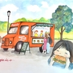 菜美さんが描いたキッチンカーのイメージイラスト
