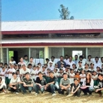 「懐」が携わった学校建設＝２００８年、ミャンマー国内