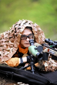 豊岡市有害鳥獣主任対策員の岡居宏顕さん＝同市日高町