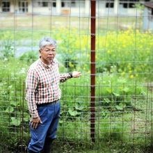 上山高原エコミュージアムの山本一幸さん＝新温泉町久斗山