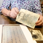 当時、城崎小学校の児童だったきくさんが書き留めていた短歌＝豊岡市城崎町湯島