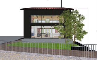 サテライトオフィス「トロッコと銀の庭」の完成予想イメージ（デザインクラブ提供）