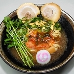 岩津ねぎキムチのせ但馬玄牛骨ラーメン（ラーメン冨貴）