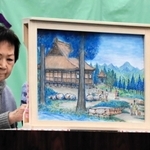 奈佐節を広めるために制作した紙芝居＝豊岡市吉井
