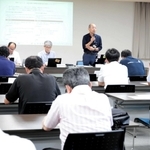 北但大震災の震源地を巡る豊岡市と住民の意見交換会＝城崎振興局
