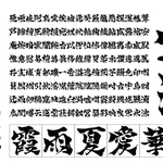 壮大な美しさなどをイメージした毛筆フォント（ウェブフォントジャパン提供）