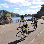 前回の「コウノトリチャレンジライド・イン・但馬」の様子＝２０１９年９月、豊岡市竹野町