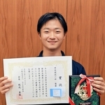 「全国水産・海洋高等学校食品技能コンテスト」の実技競技の部で優勝した上田晄也さん＝香住高校