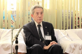 新温泉町長選を振り返る西村銀三氏＝新温泉町浜坂