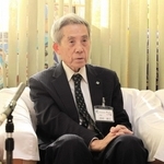 新温泉町長選を振り返る西村銀三氏＝新温泉町浜坂