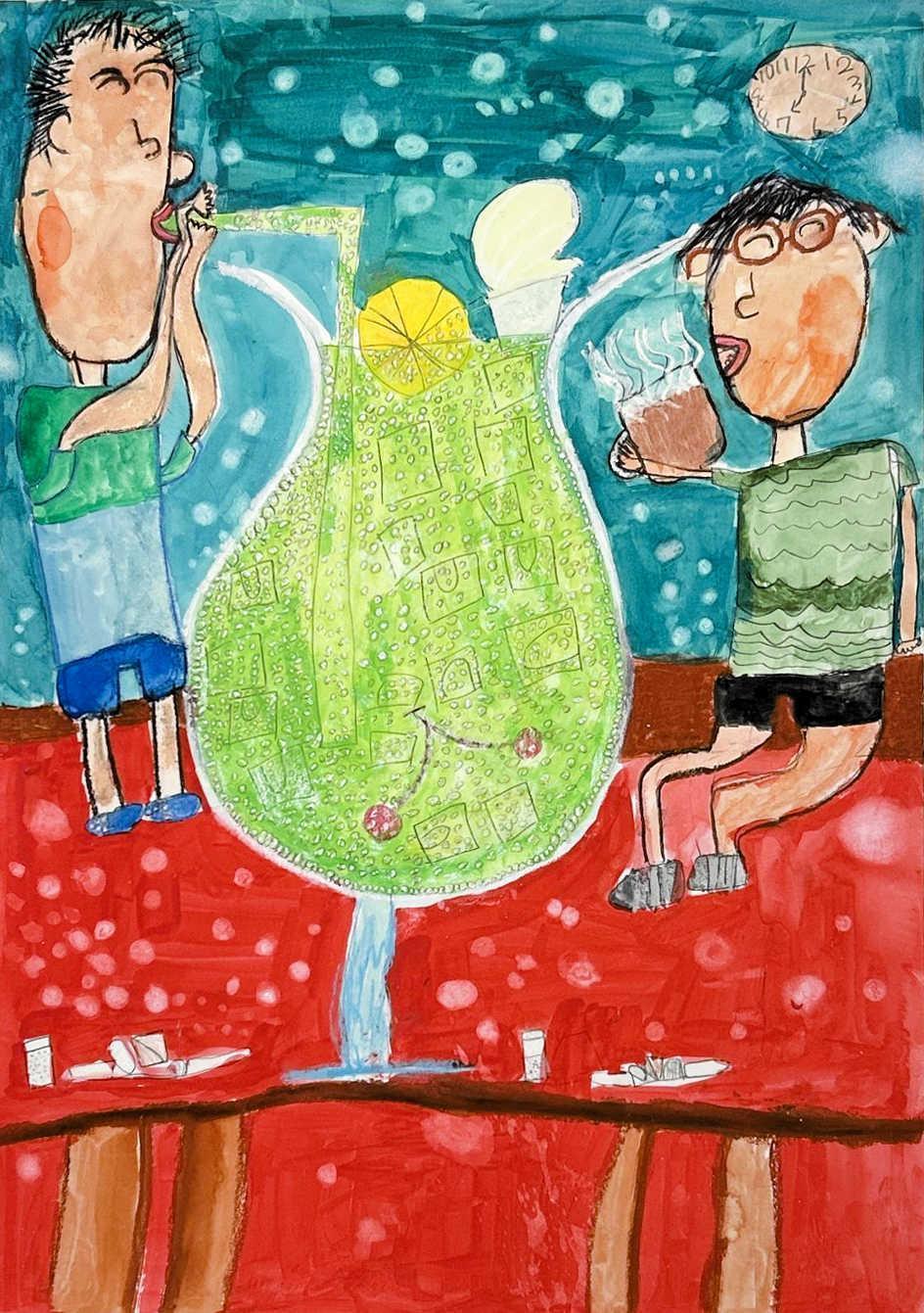 やつこ 絵画 あさご全国こども絵画展」最優秀賞に福崎・田原小3年の井藤さん 30日