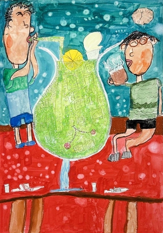 井藤一永さんの「きっさ『まさと』のクリームソーダー」