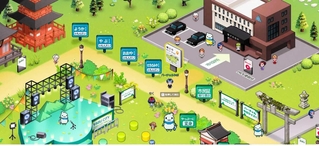 観光案内やイベントなどを展開したバーチャルやぶＺＥＰ版のイメージ図（養父市提供）