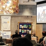 集団自決した高橋村満州開拓団の生還者、山下幸雄さんの体験を長男文生さんが語った＝豊岡市若松町