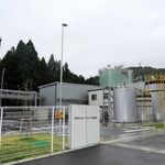 完成した「豊岡山宮バイオガス発電所」＝豊岡市日高町大岡