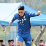 アスルクラロ沼津への入団が内定した伊藤龍生選手＝鹿児島県鹿屋市白水町、鹿屋体大グラウンド（本人提供）