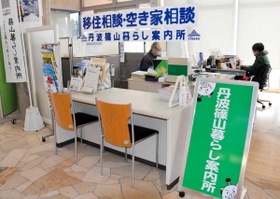 移住の相談を受け付ける「丹波篠山暮らし案内所」＝丹波篠山市黒岡、市民センター