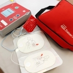 丹波市消防本部が訓練などで使う自動体外式除細動器（ＡＥＤ）＝丹波市柏原町母坪