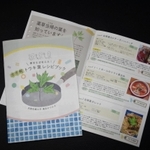 完成したトウキ葉のレシピブック