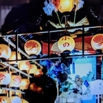 「八朔祭」で、山車に飾られたゴンボ（中西健治さん提供）