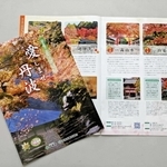 「丹波もみじめぐり」に合わせて作られたパンフレット。各寺の紅葉狩りポイントなどが紹介されている