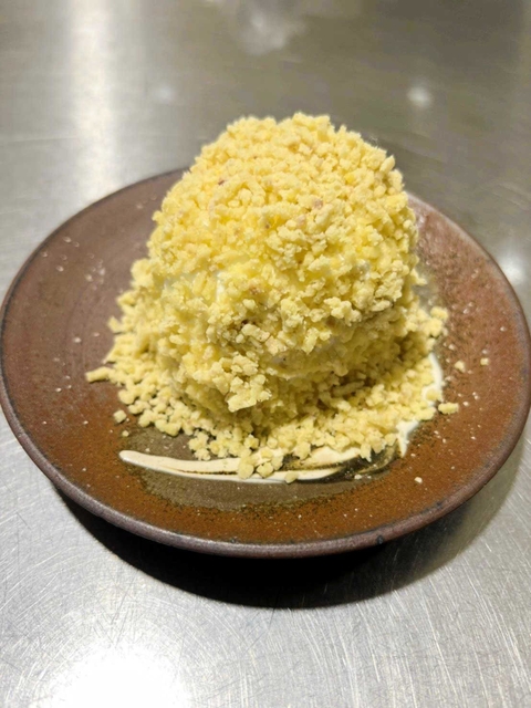 イベントで食べるモンブラン（プロジェクトチーム提供）