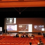 ズームの接続リハーサルの様子＝丹波市柏原町柏原、丹波の森公苑