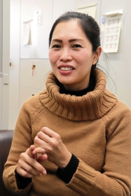 仕事と育児の傍ら、精力的にボランティア活動をこなす西村ベラスマリノグさん＝丹波篠山市宮田