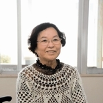 「丹波ええとこナビ」と命名した日下かづゑさん＝丹波市春日町黒井、丹波市観光協会