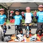 全日本選手権でそれぞれ入賞した（左から）片桐司道君、明瀬鳳良ちゃん、松岡大峯ちゃん、片桐大誠君＝丹波篠山市大山下、川代体育館